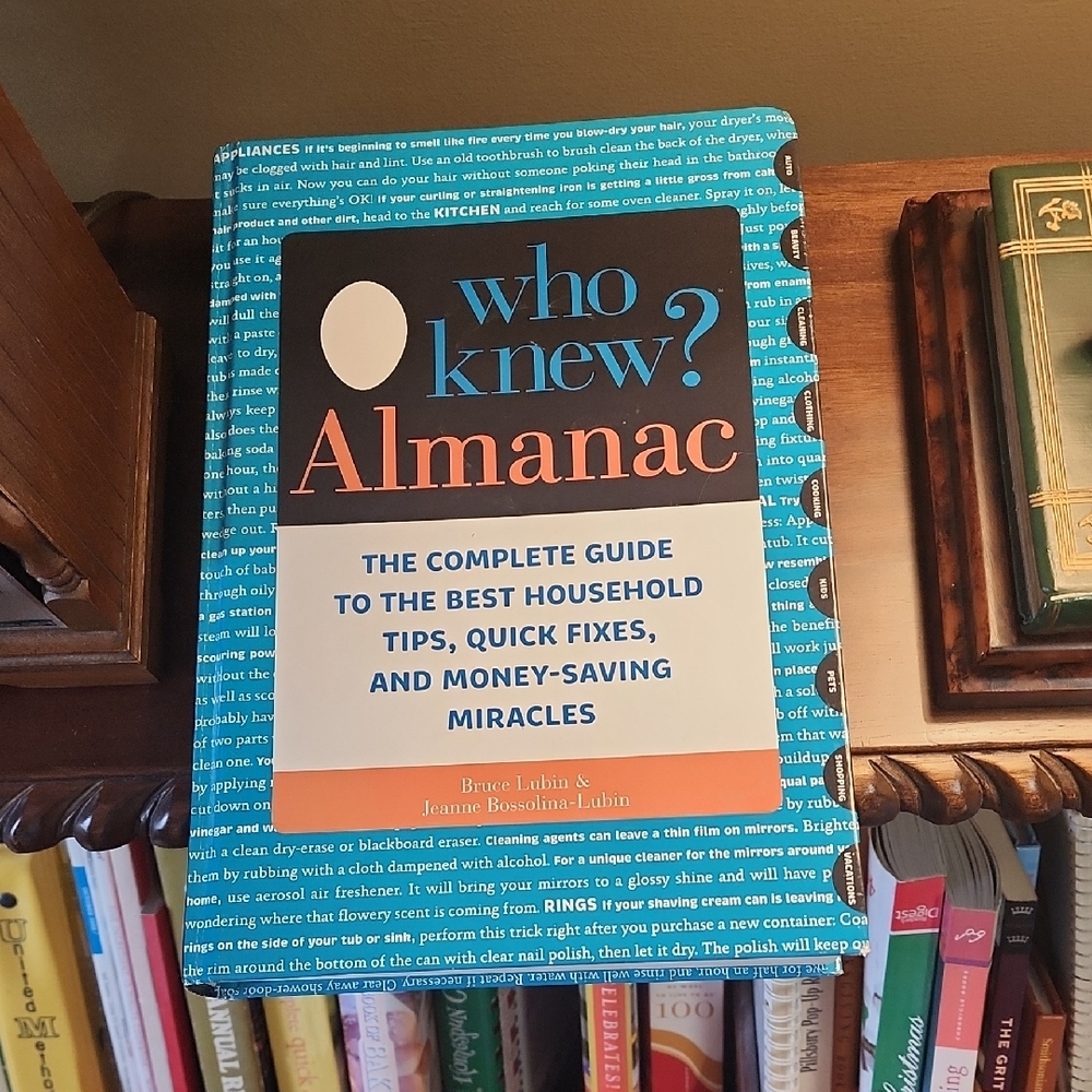 Who Knew? Almanac - Blue and Orange Household Guide
